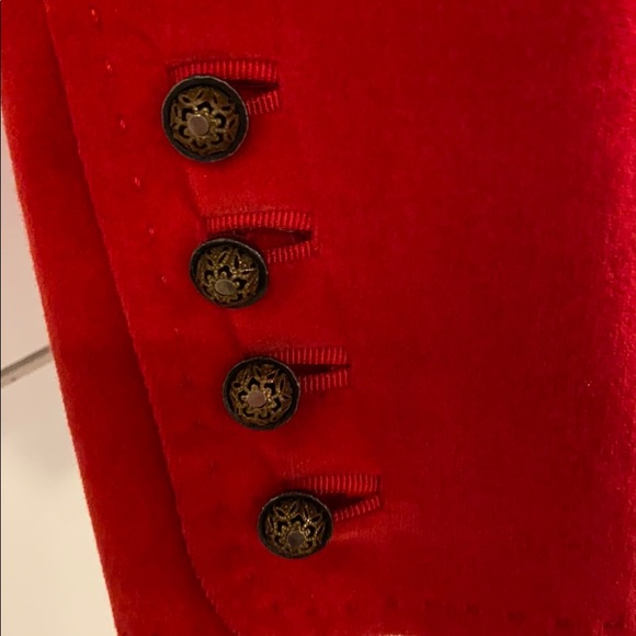 Red velvet blazer - Picture 5 of 6